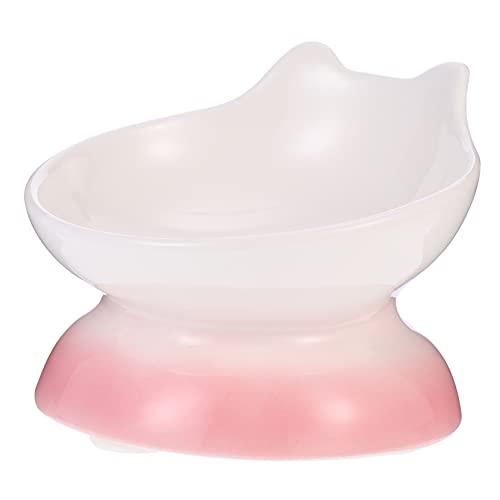 Happyyami Katzennapf Hündchenschüsseln Futternäpfe für Hunde erhöhte Haustiergerichte katzennäpfe tilty Bowl Hundenäpfe Flacher Hundenapf geneigter Hundenapf eben Geschirr Keramik Rosa Happyyami Katzennapf Hündchenschüsseln Futternäpfe für Hunde erhöhte Haustiergerichte katzennäpfe tilty Bowl Hundenäpfe Flacher Hundenapf geneigter Hundenapf eben Geschirr Keramik Rosa von Happyyami