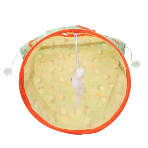 Happyyami Cat Tunnel Spielzeug Faltbarer Katzen-Tunnel Mit Plüschball Interaktiv Für Katzen Chinchillas Kaninchen Und Kleine Tiere Für Stundenlangen Spielspaß Und Entspannung Happyyami Cat Tunnel Spielzeug Faltbarer Katzen-Tunnel Mit Plüschball Interaktiv Für Katzen Chinchillas Kaninchen Und Kleine Tiere Für Stundenlangen Spielspaß Und Entspannung von Happyyami