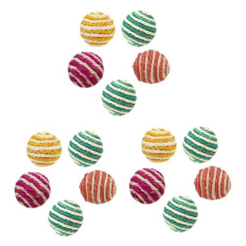 Happyyami Katzenspielzeug 15 STK Haustierspielzeug für Katzen Haustierzubehör Kätzchen Spielzeug Sisalball Spielzeuge Spielzeug für Haustiere Katzenbälle die Katze Sisalkugel Katze Fangball Happyyami Katzenspielzeug 15 STK Haustierspielzeug für Katzen Haustierzubehör Kätzchen Spielzeug Sisalball Spielzeuge Spielzeug für Haustiere Katzenbälle die Katze Sisalkugel Katze Fangball von Happyyami
