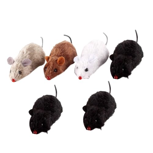 Happyyami 8stücke Aufzieh-Spielzeug Mäuse Aus Plüsch Lebensnahe Interaktive Katzenunterhaltung Für Haustiere Keine Batterien Erforderlich Zufällige Farben Happyyami 8stücke Aufzieh-Spielzeug Mäuse Aus Plüsch Lebensnahe Interaktive Katzenunterhaltung Für Haustiere Keine Batterien Erforderlich Zufällige Farben von Happyyami