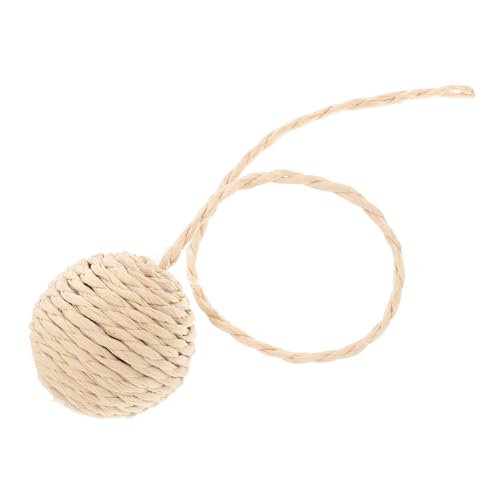 Happyyami Katzenspielzeug Mit Glöckchen Und Sisalseil Austauschbarer Ball Für Kratzbäume Sicheres Papierseil Für Hauskatzen Installieren Reinigen von Happyyami