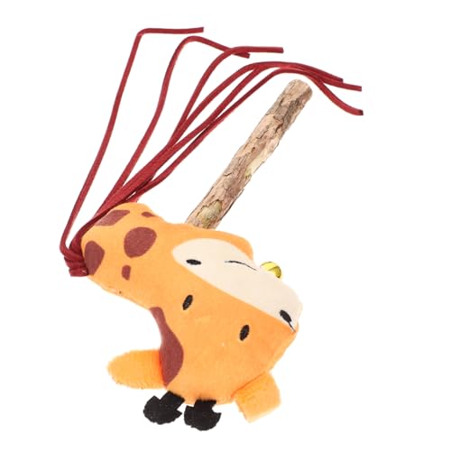 Happyyami Interaktiver Katzenspielzeug Mit Katzenminze Und Teaser Für Katzen Selbstspielzeug Für Indoor-Katzen Zum Kauen Und Spielen Giraffe von Happyyami