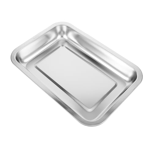 Happyyami Katzentoilette Edelstahlmaterial Offene Katzentoilette Tragbare Katzenstreu-aufbewahrungsbox Einfach Zu von Happyyami