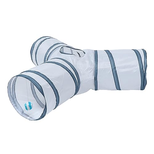 Happyyami Cat Tunnel Spielzeug Für Katzen Faltbarer Katzentunnel Mit Interaktivem Für Haustiere Zu Hause Freien Fördert Bewegung Und Spielspaß von Happyyami
