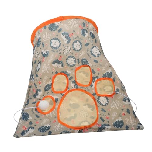 Happyyami Katzentunnel Katzenspielzeug spaß Toy Meerschweinchen-Tunnel Haustier Katzennest Spielzeug für draußen Zelte Katzenhausbett Haustier Katze Tunnelröhre faltbar Kätzchen Rasselpapier von Happyyami