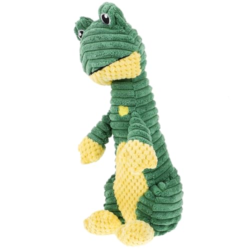 Happyyami Kuscheliges Hundespielzeug Froschform Interaktives Quietschespielzeug Für Welpen Und Kleine Bis Mittelgroße Hunde Fördert Das Kauen Zahnpflege Für Drinnen Und Draußen von Happyyami
