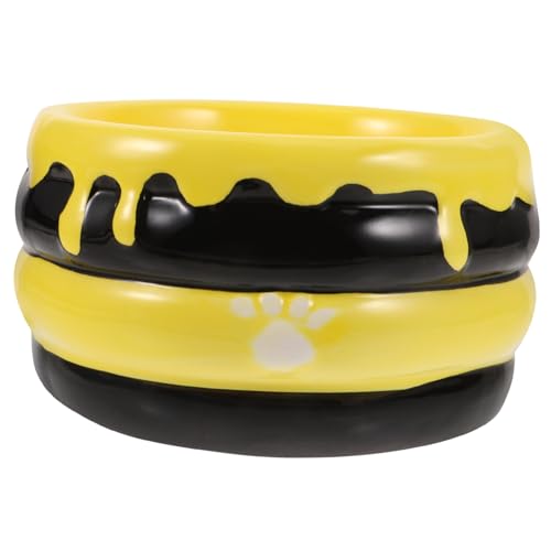 Happyyami Kerntyp Pet Bowl Aus Keramik Mit Mittlerer Kapazität rutschfest Und Langlebig Für Hunde Und Katzen Für Futter Und Wasser von Happyyami