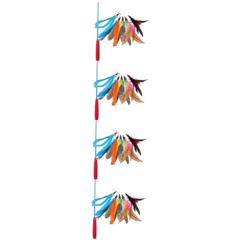 Happyyami Kinderanzug 4 Sätze Teleskopischer Katzenteaser Anzüge für Kinder Interaktiver Katzen-Teaser-Zauberstab Spielzeug Katzen-Teaser-Stick Teleskop-Stäbe zum Necken von Katzen Eva Happyyami Kinderanzug 4 Sätze Teleskopischer Katzenteaser Anzüge für Kinder Interaktiver Katzen-Teaser-Zauberstab Spielzeug Katzen-Teaser-Stick Teleskop-Stäbe zum Necken von Katzen Eva von Happyyami