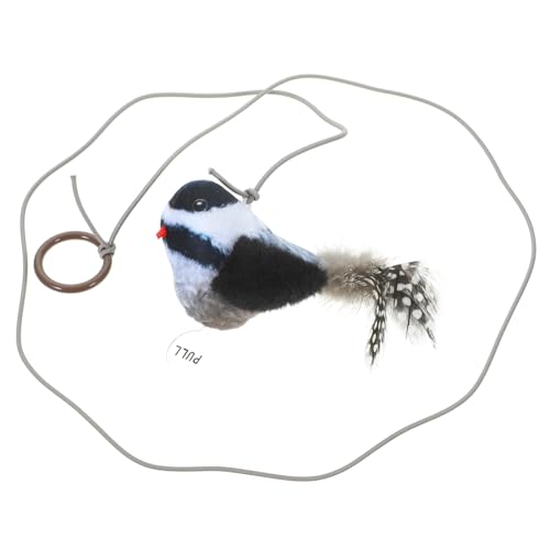 Happyyami Klangspielzeug Vogel Hängendes Vogel Katzenspielzeug Katzentür Feder Katze Wohnungskatzen Drinnen Flattern Katzen Interaktive Spielzeuge Led Über Aus Pp von Happyyami