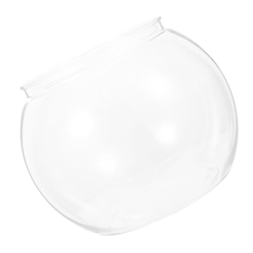 Happyyami Transparente Kunststoff-fischschale Rundes Aquarienbehältnis Für Goldfische Und Kleine Schildkröten Stoßfestes Terrarium Für Bürodéko Und Entspannende Aquarienlandschaften von Happyyami