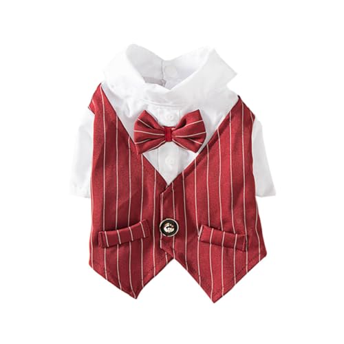 Happyyami Kleidung für Haustieranzüge Blusenkleid Hemdkleid Halloweenkostü kleines Hundekostü Kleider Pet-Anzug-Kostü Party-Hundekleid der Hund Haustieranzug Hundekleidung von Happyyami