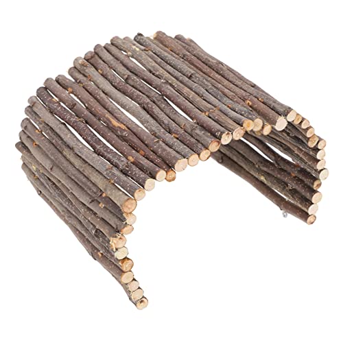 Happyyami Kleiner Hamster-Tunnel Aus Holz Versteckspielzeug Für Zwerghamster Und Kleintiere Sicher Geruchlos Fördert Die Gesundheit Und Aktivität Für Käfigdekoration von Happyyami