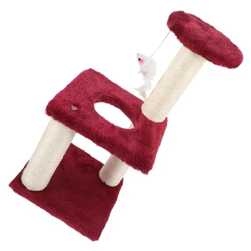 Happyyami Klettergerüst für Katzen Katzenkratzbrett Kätzchen-Zubehör Katzenkratzer für den täglichen Gebrauch Kratzbaum bequemer Kätzchenkratzer Haustier Katze Katzenturm Pole Happyyami Klettergerüst für Katzen Katzenkratzbrett Kätzchen-Zubehör Katzenkratzer für den täglichen Gebrauch Kratzbaum bequemer Kätzchenkratzer Haustier Katze Katzenturm Pole von Happyyami
