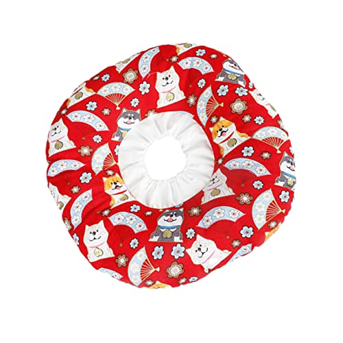 Happyyami Kopfbedeckungen Zur Erholung Von Haustieren -Donut- Hundebett Elisabethanisch -erholungskegel Hund Teufel Kostü Haustier Hund Weicher Kragen Rot Happyyami Kopfbedeckungen Zur Erholung Von Haustieren -Donut- Hundebett Elisabethanisch -erholungskegel Hund Teufel Kostü Haustier Hund Weicher Kragen Rot von Happyyami