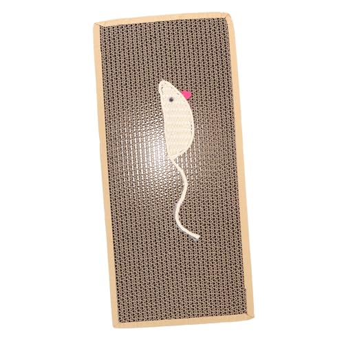 Happyyami Kratzbrett für Katzen Wellpappe Kratzpad mit Süßem Design Multifunktionales zur Krallenpflege und Raumdekoration für Verschiedene Katzenarten von Happyyami