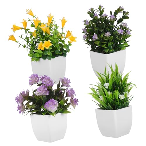 Happyyami 4 Pcs Gefälschte Topfpflanzen Künstliche Topf Einfach Pflege Gefälschte Pflanzen Happyyami 4 Pcs Gefälschte Topfpflanzen Künstliche Topf Einfach Pflege Gefälschte Pflanzen von Happyyami