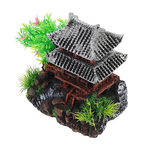 Happyyami Dekoratives Aquarium Ornament Aus Resin Künstliche Hauslandschaft Für Fischtank Und Aquarien Vivid Aquarium Deko Für Kreative Unterwasserwelten von Happyyami