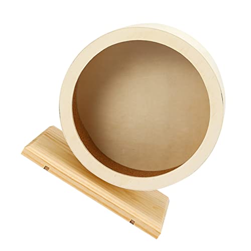 Happyyami Laufrad für Hamster Geräuschloses Laufrad Aus Holz Spielzeug für Heimdekoration Haustierspielzeug Happyyami Laufrad für Hamster Geräuschloses Laufrad Aus Holz Spielzeug für Heimdekoration Haustierspielzeug von Happyyami