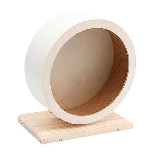 Happyyami Laufrad Für Haustiere Holz-sturmrad Hampster-Spielzeug Nicht-lauf-steh-übungsspielzeug Für Haustiere von Happyyami