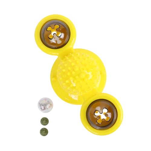Happyyami 1stück Rotierendes Katzenspielzeug Mit Saugnapf Interaktiver Ball Zum Kratzen Und Spielen Für Katzen Gelbes Lehrreiches Spielzeug Für Haustiere Happyyami 1stück Rotierendes Katzenspielzeug Mit Saugnapf Interaktiver Ball Zum Kratzen Und Spielen Für Katzen Gelbes Lehrreiches Spielzeug Für Haustiere von Happyyami