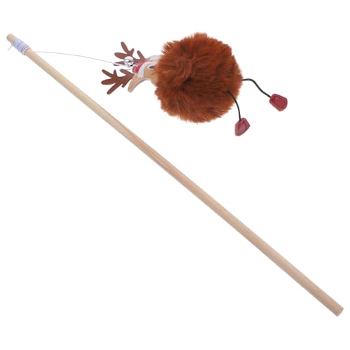 Happyyami Lustiger Weihnachtskatzenstab Übungsstäbe Kätzchen Katzen-Teaser-Stick Kätzchen spielt Spielzeug Aufsätze für Katzenstäbe Neckereistab für Katze lustiger neckender Stock Holzstange Happyyami Lustiger Weihnachtskatzenstab Übungsstäbe Kätzchen Katzen-Teaser-Stick Kätzchen spielt Spielzeug Aufsätze für Katzenstäbe Neckereistab für Katze lustiger neckender Stock Holzstange von Happyyami