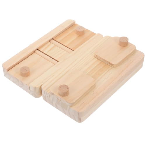 Happyyami Interaktiver Futternapf Aus Holz Für Hamster Meerschweinchen Rennmaus Lustiges Futter Futtersuche Spielzeug Aufbewahrungstablett von Happyyami