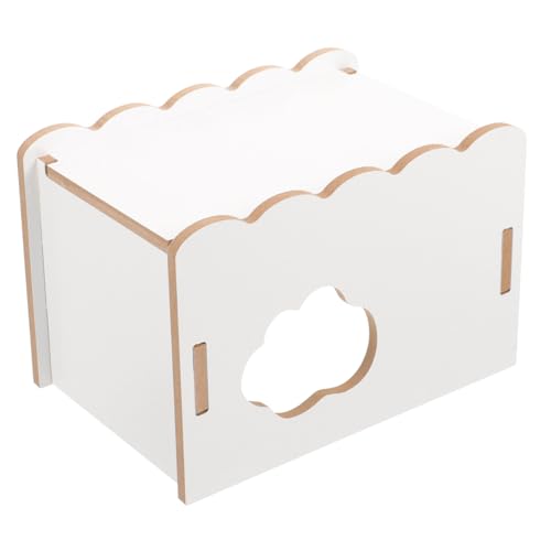 Happyyami Hamster Holzversteck Für Kleintiere Gemütliches Haus Natürlichem Material Für Hamster Und Meerschweinchen Sicherer Rückzugsort Entspannen Und von Happyyami