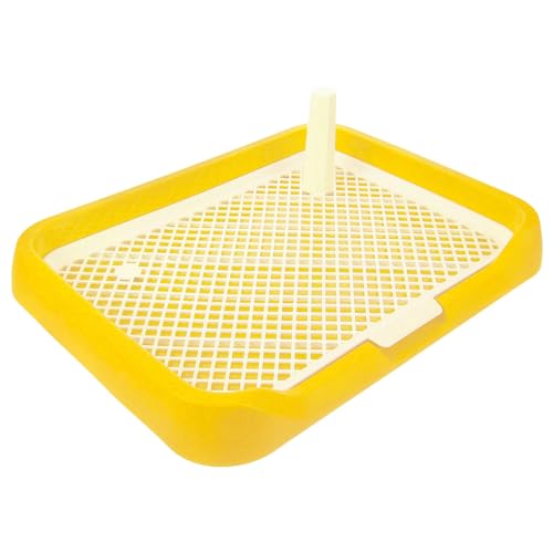 Happyyami Mesh-Trainingstoilette Töpfchentablett Welpen-Trainingspad-Halter Bodenschutz Pinkelpad Haustier-Toiletten-Trainingstablett Katzentoilette Für Welpen Und Kleine Hunde Gelb Happyyami Mesh-Trainingstoilette Töpfchentablett Welpen-Trainingspad-Halter Bodenschutz Pinkelpad Haustier-Toiletten-Trainingstablett Katzentoilette Für Welpen Und Kleine Hunde Gelb von Happyyami