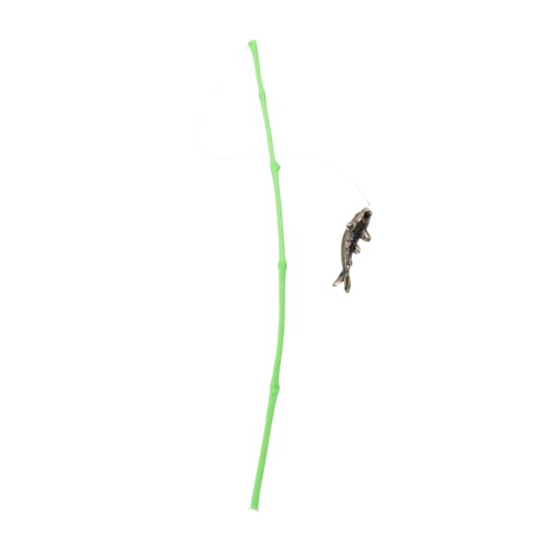 Happyyami Miniatur Angelrute Für Aquarien Dekoration Realistische Bambus Fishing Rod Modelle Für Mikro Landschaften Teiliges Für Kleine Aquarien Und Feengärten von Happyyami