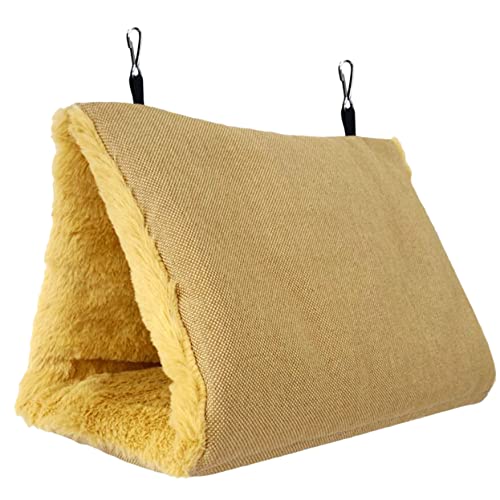 Happyyami Hängematte Für Vögel Warmes Und Gemütliches Vogelhaus Für Kanarienvögel Papageien Und Kleine Haustiere Aus Strapazierfähigem Flachs Für Winter von Happyyami
