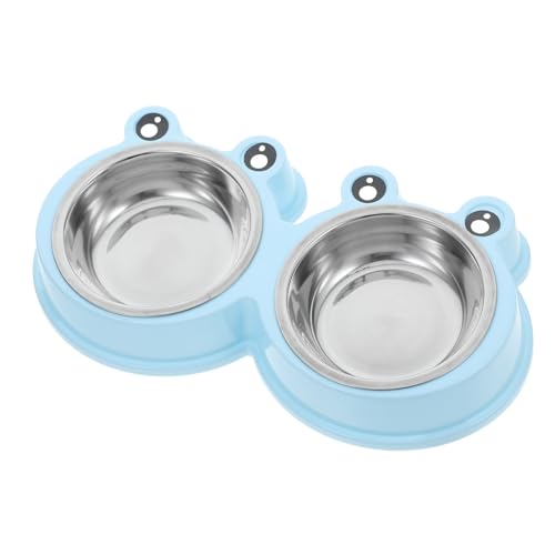 Happyyami Doppelte Hundenäpfe Mit Rutschfestem Boden Abnehmbare Schalen Für Futter Und Wasser Für Hunde Und Katzen Leicht Zu Reinigen Ausreichendem Fassungsvermögen von Happyyami