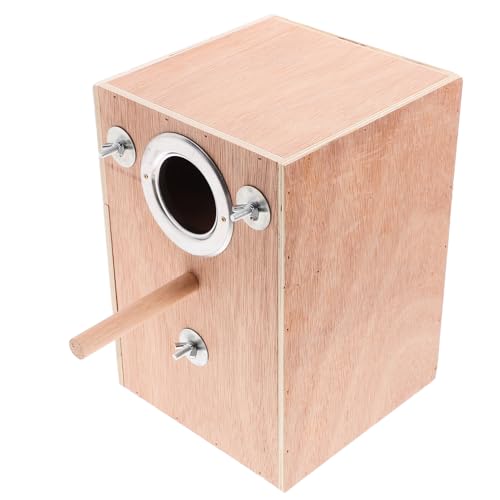 Happyyami Holz Vogel Zucht Box Warme Nistplatz Für Papageien Finken Nymphensittiche von Happyyami