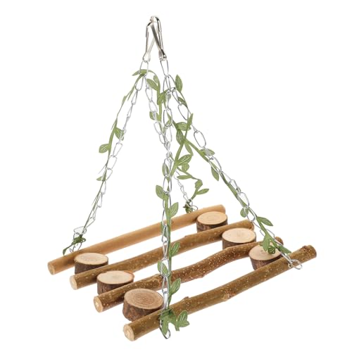 Happyyami Nymphensittich Spielplatz Hängendes Papageienspielzeug Papageienschaukel Vogel Hängende Schaukeln Papagei Stehender Vogel Trainingsplattform Vogelstange Hölzerner Happyyami Nymphensittich Spielplatz Hängendes Papageienspielzeug Papageienschaukel Vogel Hängende Schaukeln Papagei Stehender Vogel Trainingsplattform Vogelstange Hölzerner von Happyyami