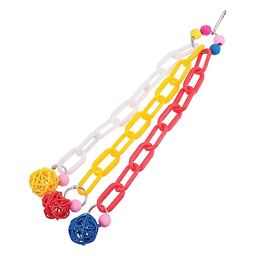 Happyyami Vogel-hängespielzeug Käfigspielzeug Vogel-kauspielzeug Kunststoffkette Papagei-Spielzeug Happyyami Vogel-hängespielzeug Käfigspielzeug Vogel-kauspielzeug Kunststoffkette Papagei-Spielzeug von Happyyami