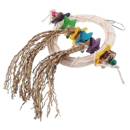 Happyyami Bird Chewing Toy Für Papageien Hängende Vogelspielzeug Mit Glocken Sicherer Kauspielzeug Für Wellensittiche Nymphensittiche Und Andere Vögel Für Käfige Und Transportboxen von Happyyami