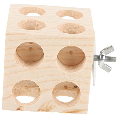 Happyyami Papagei Kauspielzeug Zum Füttern Von Vögeln Meerschweinchenkäfig Vogel Nymphensittiche Käfige Heu Für Kaninchen Wasserspender Für Vögel Nymphensittich Hölzern von Happyyami