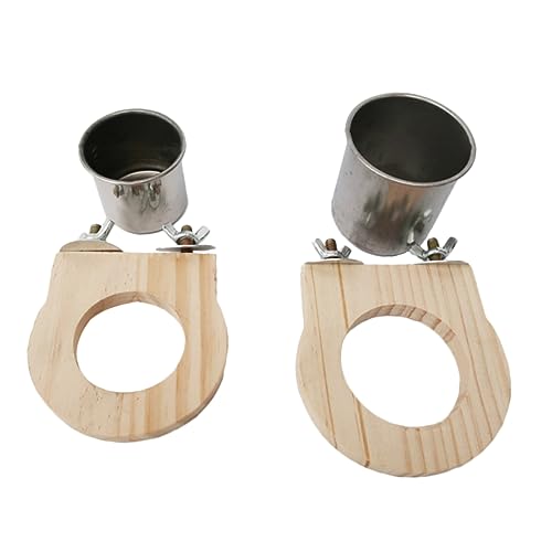 Happyyami 2stücke Wasserbehälter Schüssel Für Fütterung Von Conure Und Cockatiel Hängende Vogeltrink Und Futterstation Für Käfige Leicht Zu Reinigen Und Langlebig von Happyyami