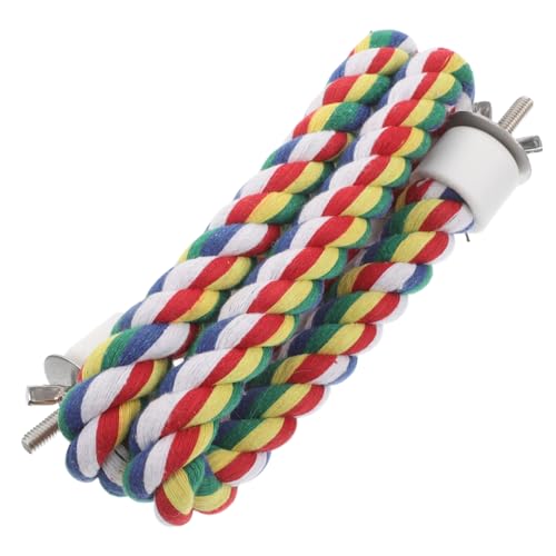 Happyyami Vogel Seil Sitzstange Stehen Papagei Nymphensittich Sittich Spielzeug Bunte Baumwolle Klettern Seil Käfig Zubehör Happyyami Vogel Seil Sitzstange Stehen Papagei Nymphensittich Sittich Spielzeug Bunte Baumwolle Klettern Seil Käfig Zubehör von Happyyami