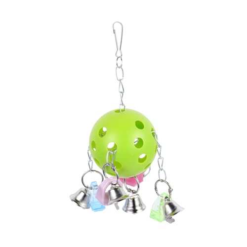 Happyyami Papagei Hängendes Glöckchen Ball Spielzeug Buntes Kauen Beißen Vogel Käfig Dekoration von Happyyami