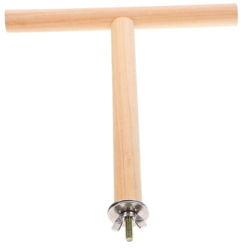 Happyyami Papageienständer Stabspielzeug Holzsittich Sitzstange Vogel Stehstange Vogelsitzstangen Für Käfig Vogelkäfigständer Vogelkäfig Sitzstange Spielzeug Naturholz Sitzstange von Happyyami