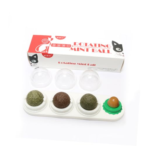 Happyyami Bälle Spielzeug Bälle Spielzeug für Katzen Haustier Spielzeug Katzenspielzeug Spielen Kätzchen Snacks Weiße Farbe von Happyyami