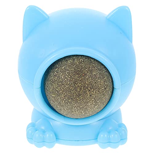 Happyyami Pet Cat Licking Toy Rotierender Katzenminze-Ball Zur Zahnpflege Für Katzen Abnehmbar Interaktives Spielzeug Für Gesunde Zähne Und Frischen Atem von Happyyami