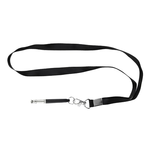 Happyyami Hundepfeife Rückruf Trainingspfeife Für Haustiere Mit Umhängeband Schwarzer Tragbarer Clicker Für Welpen Und Hunde von Happyyami