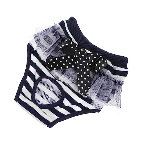 Happyyami Haushaltshund Windelhose Für Hündinnen Waschbare Wiederverwendbare Periodenhose Bequem Und Für Haustiere Schützt Teppiche Und Möbel von Happyyami
