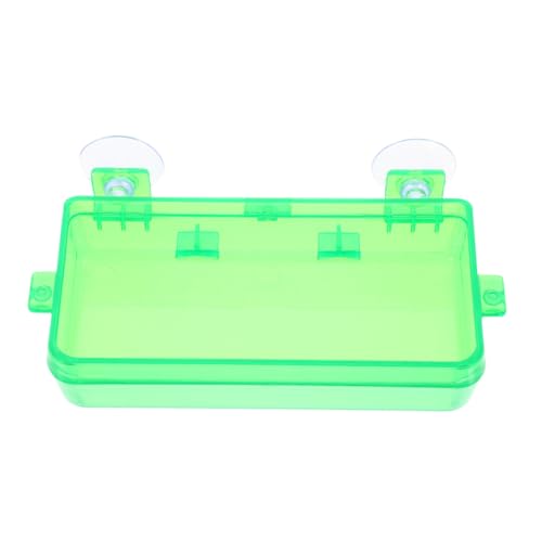 Happyyami Reptilien-futtertrog Mit Saugnapf Transparente Wasserschale Für Reptilien Schlangen-wasserschale Eidechsen-Tank-zubehör Praktisches Futtertablett Für Geckos Und Bartagamen von Happyyami