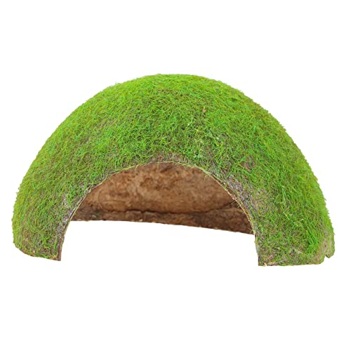 Happyyami Vivid Reptile Cave Terrarium Handgemachter Unterschlupf Für Reptilien Natürliche Dekoration Mit Moos Für Terrarien Für Schildkröten Geckos Und Andere Reptilien von Happyyami