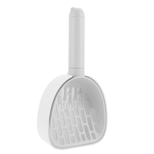 Happyyami Schaufel für Katzenstreu Katzensieb Schaufel Hundestreu Abs katzenklo zubehör cat Litter Shovel Reinigungsschaufel aus Kunststoff Schaufel zum Reinigen von Katzenstreu Plastik Weiß von Happyyami