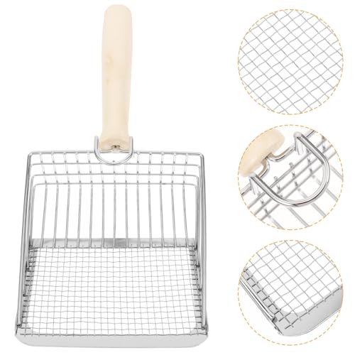 Happyyami Cat Litter Scoop Mit Holzgriff Robuste Edelstahl-Schaufel Für Katzenstreu Langlebig Und Leicht Zu Reinigen Für Einfache Entsorgung Von Katzenkot Happyyami Cat Litter Scoop Mit Holzgriff Robuste Edelstahl-Schaufel Für Katzenstreu Langlebig Und Leicht Zu Reinigen Für Einfache Entsorgung Von Katzenkot von Happyyami