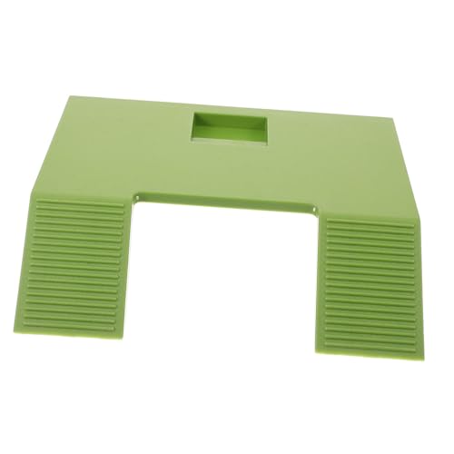 Happyyami Schildkröten-terrasse Schildkröten-sonnenterrasse Schlange Schildkrötenstatuen Reptilienplattform Aquariumlampe Thermostate Seebrücke Schildkrötenrampe Docks Plastik Green von Happyyami