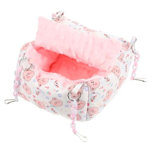 Happyyami Entzückendes Chinchilla-Bett Warme Hamster-hängematte Eichhörnchen-ruheplatz Hamsterhaus Bett Meerschweinchen-versteck Weiches Nest Happyyami Entzückendes Chinchilla-Bett Warme Hamster-hängematte Eichhörnchen-ruheplatz Hamsterhaus Bett Meerschweinchen-versteck Weiches Nest von Happyyami